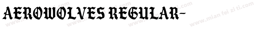 AeroWolves Regular字体转换